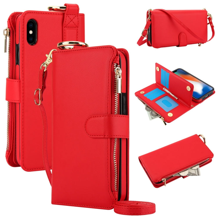 Crossbody Ring Multifunctional Wallet Leather Phone Case, Series 3