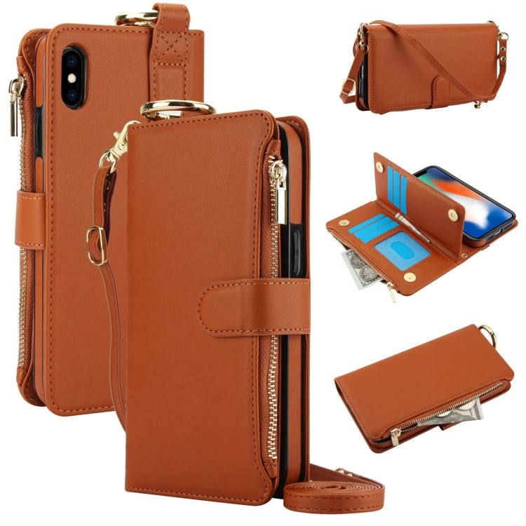 Crossbody Ring Multifunctional Wallet Leather Phone Case, Series 3