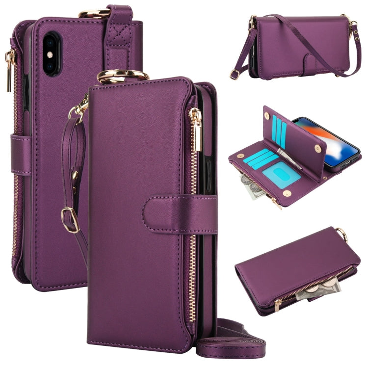 Crossbody Ring Multifunctional Wallet Leather Phone Case, Series 1