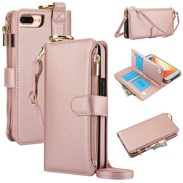 Crossbody Ring Multifunctional Wallet Leather Phone Case, Series 6