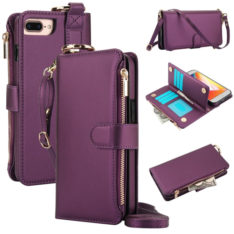 Crossbody Ring Multifunctional Wallet Leather Phone Case, Series 6