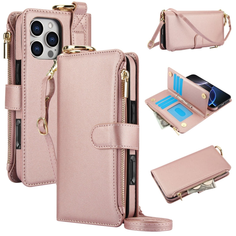 Crossbody Ring Multifunctional Wallet Leather Phone Case, Series 3