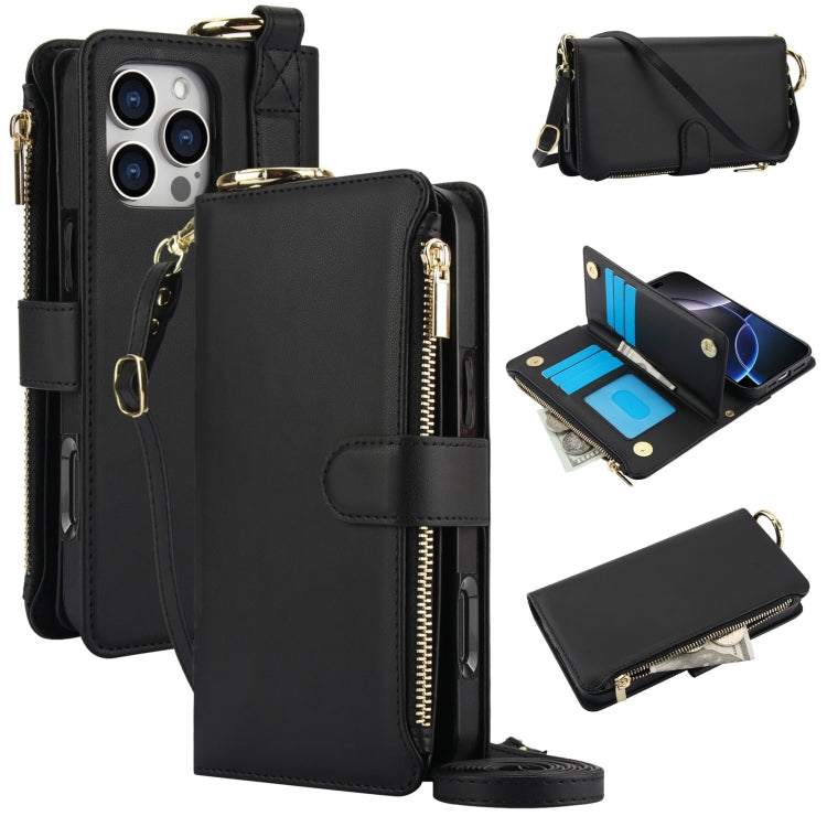 Crossbody Ring Multifunctional Wallet Leather Phone Case, Series 6