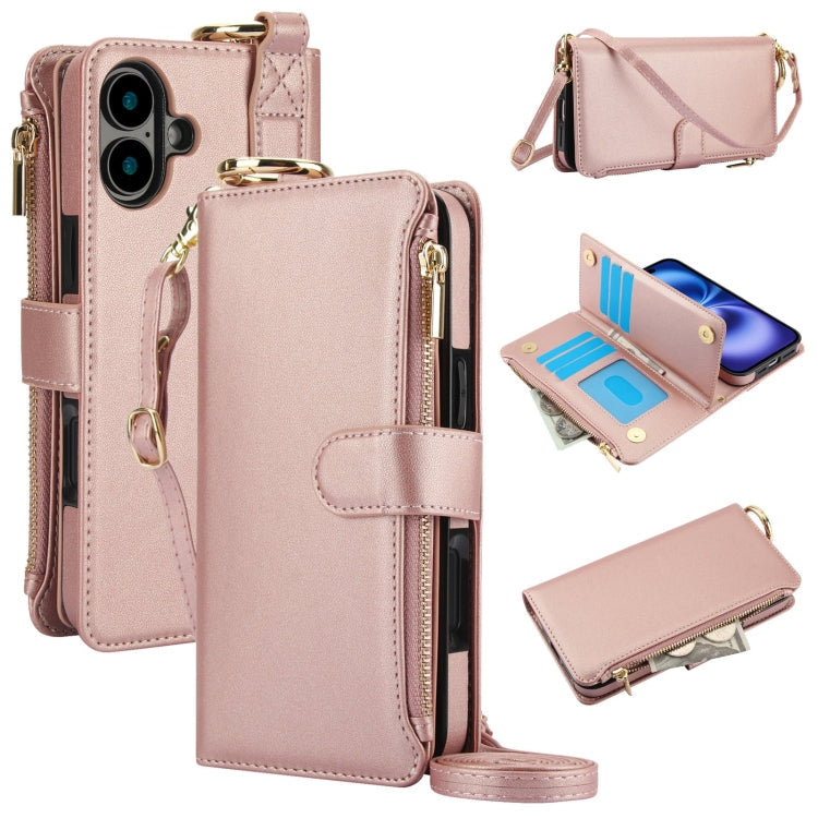 Crossbody Ring Multifunctional Wallet Leather Phone Case, Series 1