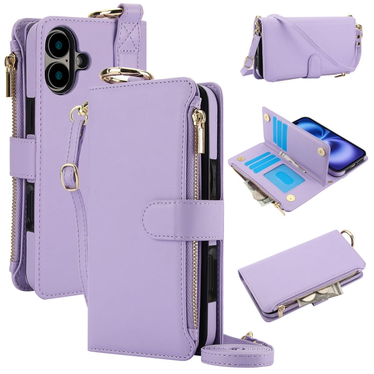 Crossbody Ring Multifunctional Wallet Leather Phone Case, Series 1