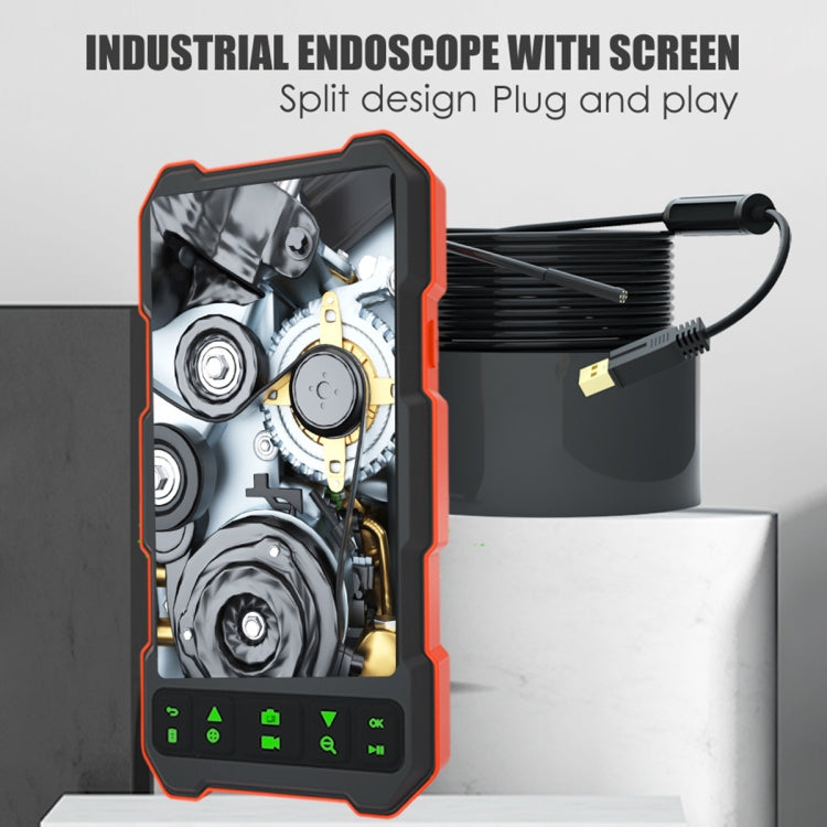 T21 4.5 inch IPS Color Screen 8mm Single Camera Split Hard Cable Industrial Endoscope Reluova