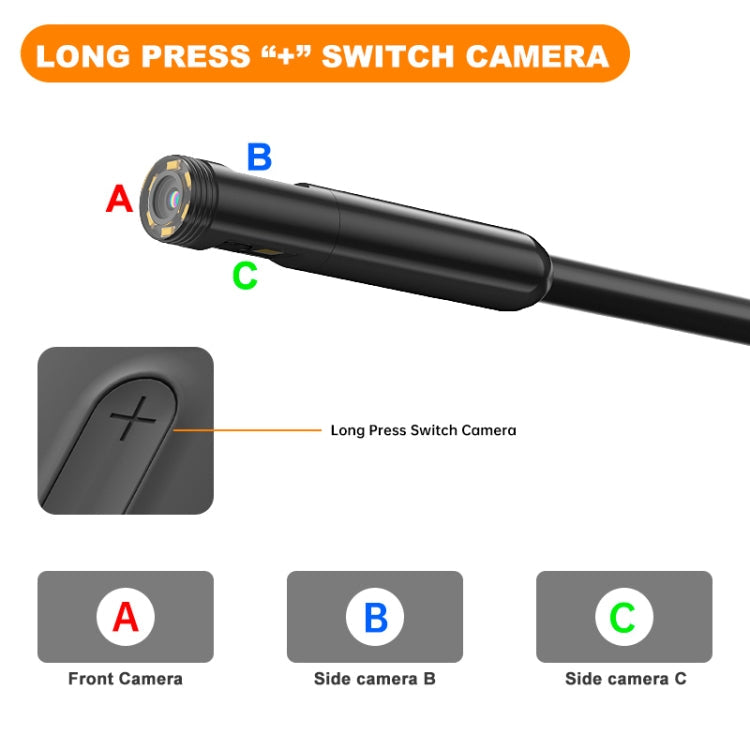 Y15 8mm Single Camera WiFi Connected Hard Cable HD Industrial Endoscope Reluova