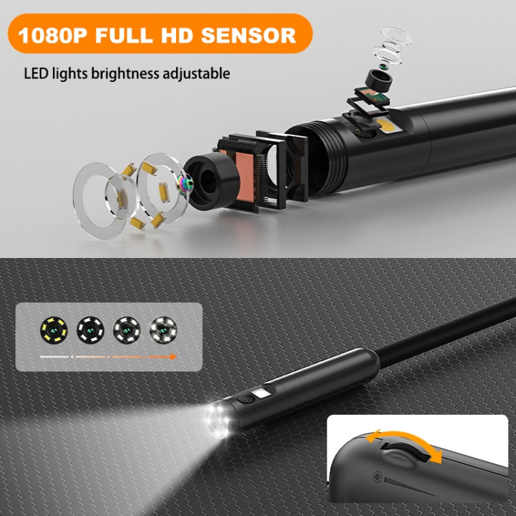 Y15 8mm Single Camera WiFi Connected Hard Cable HD Industrial Endoscope