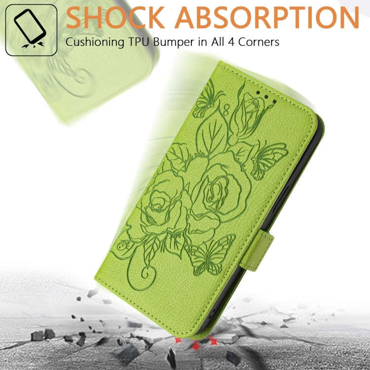 Embossed Rose RFID Anti-theft Leather Phone Case, Series 2