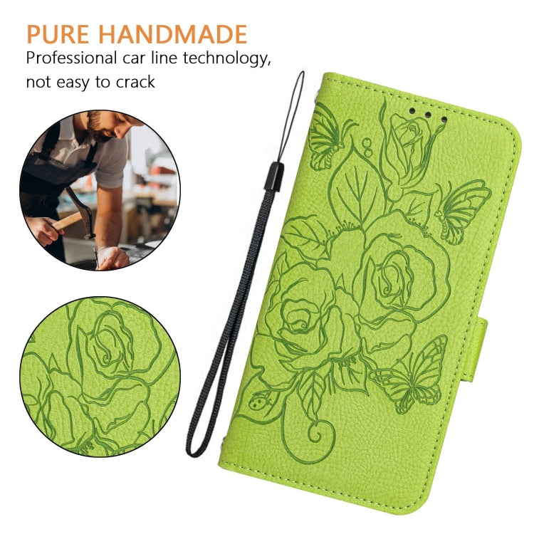 Embossed Rose RFID Anti-theft Leather Phone Case, Series 2