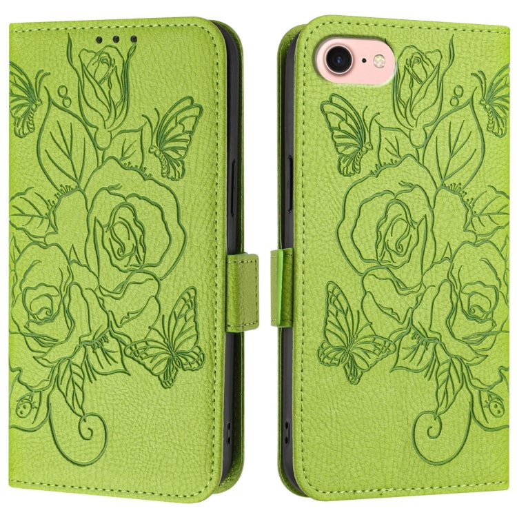 Embossed Rose RFID Anti-theft Leather Phone Case, Series 4