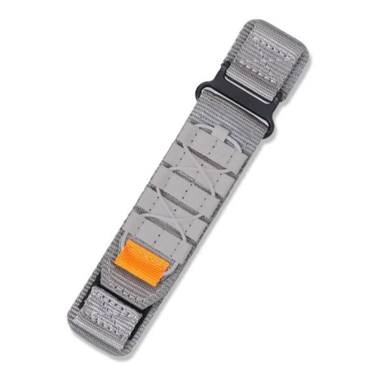 Flat Rope Style Hook And Loop Fastener Nylon Watch Band