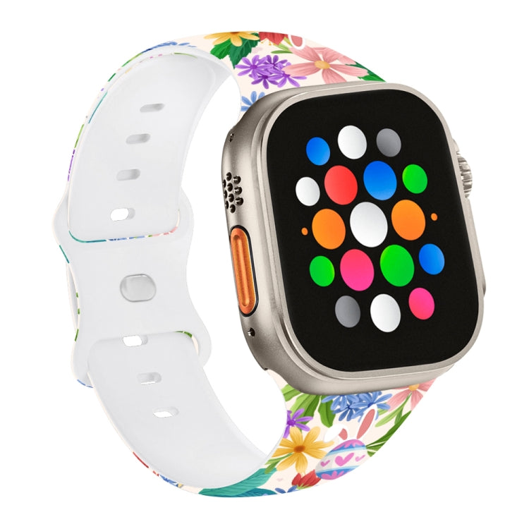 Butterfly Buckle Easter Printed Silicone Watch Band, Series 3 My Store