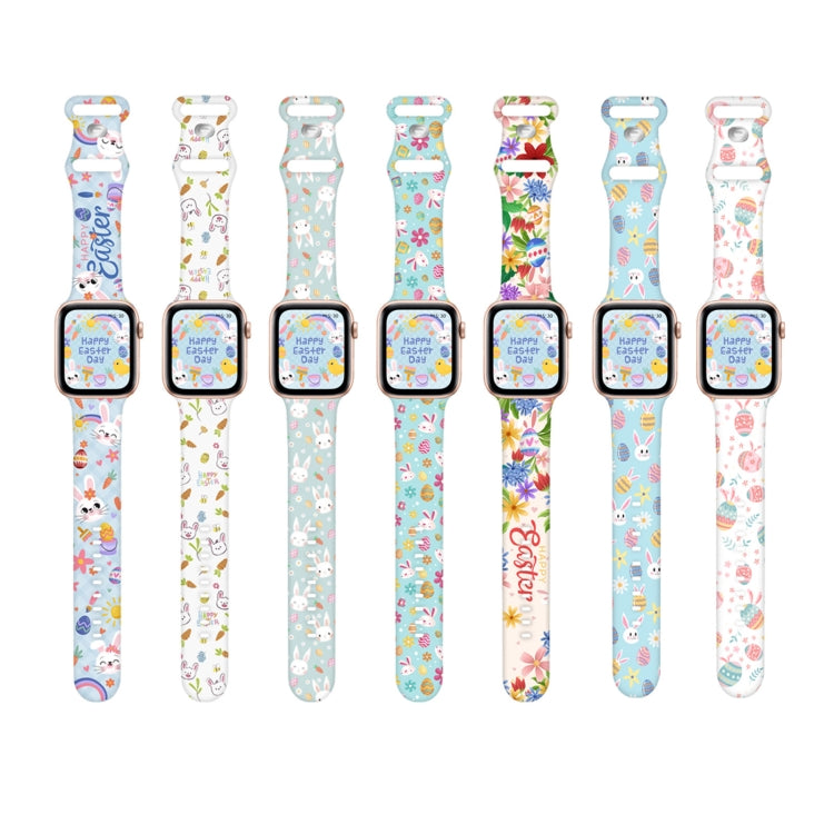 Butterfly Buckle Easter Printed Silicone Watch Band, Series 1 My Store