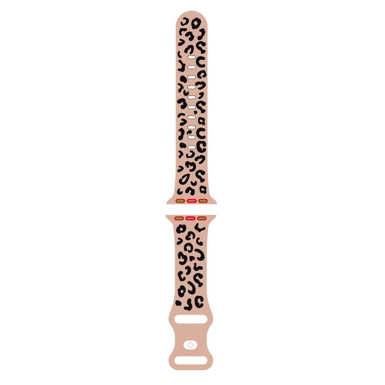 Concave Leopard Printed Silicone Watch Band, Series 3