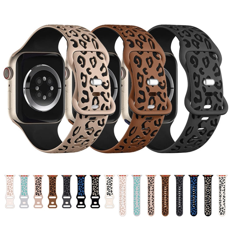 Concave Leopard Printed Silicone Watch Band, Series 1 My Store