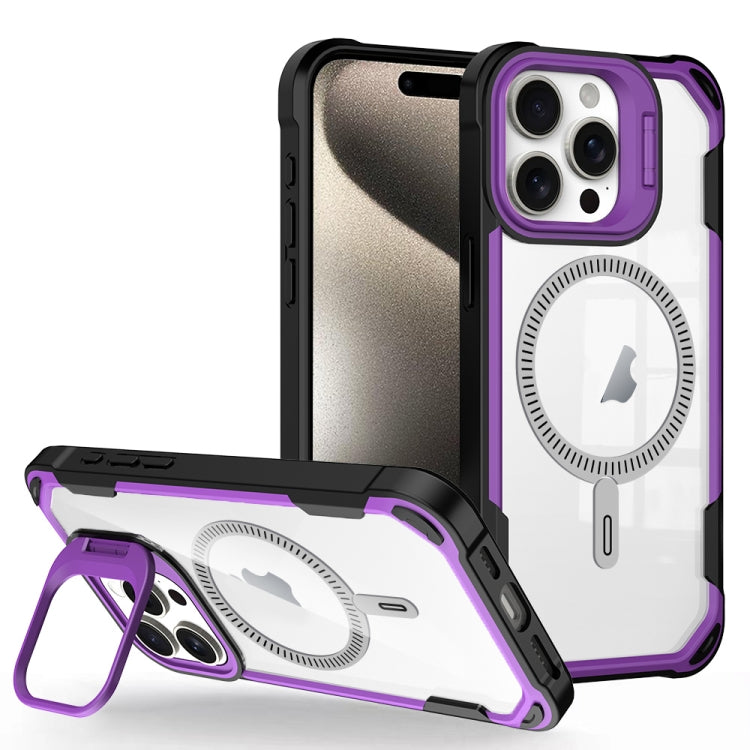 Transparent Acrylic MagSafe Lens Holder Phone Case, Series 2