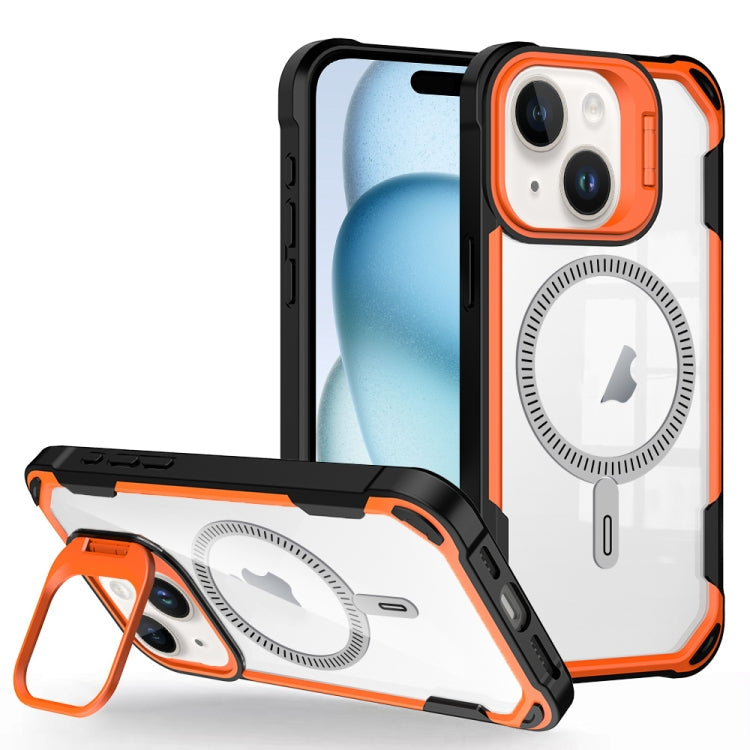 Transparent Acrylic MagSafe Lens Holder Phone Case, Series 2