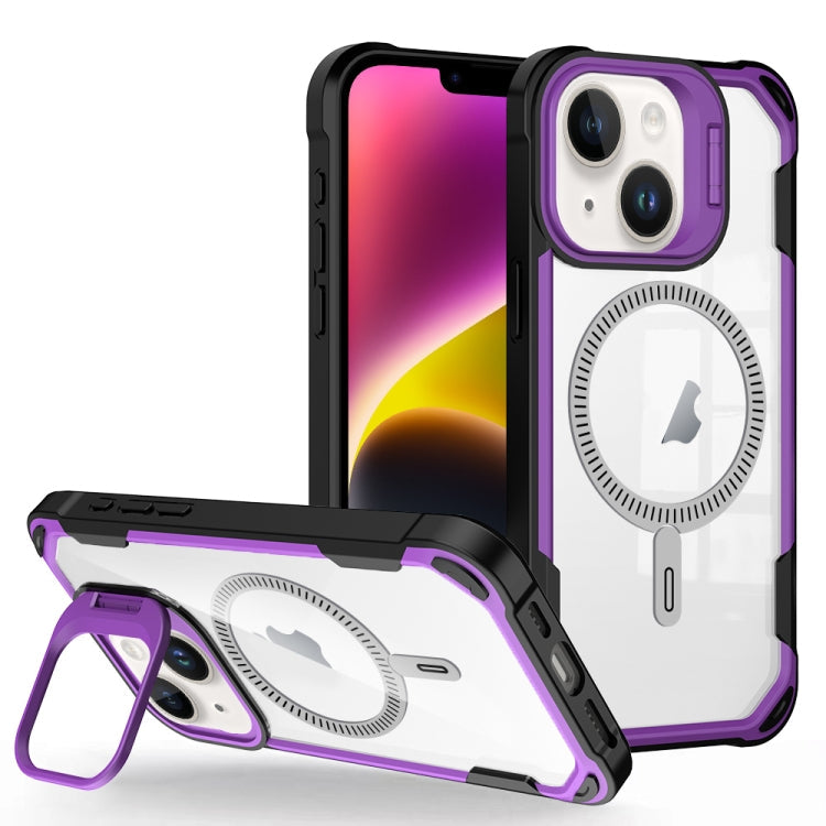 Transparent Acrylic MagSafe Lens Holder Phone Case, Series 2