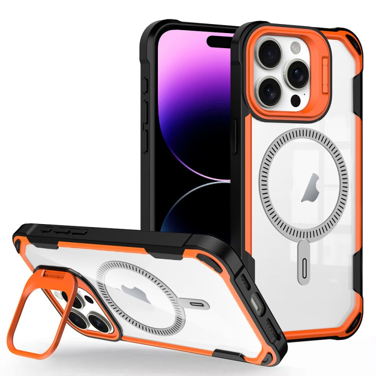 Transparent Acrylic MagSafe Lens Holder Phone Case, Series 2