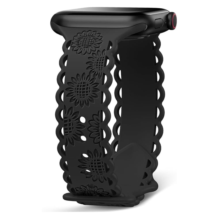 Lace Sunflower Embossed Silicone Watch Band, Series 2 My Store