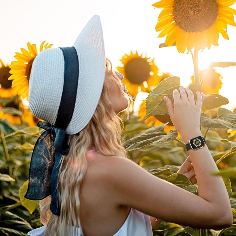 Lace Sunflower Embossed Silicone Watch Band, Series 2