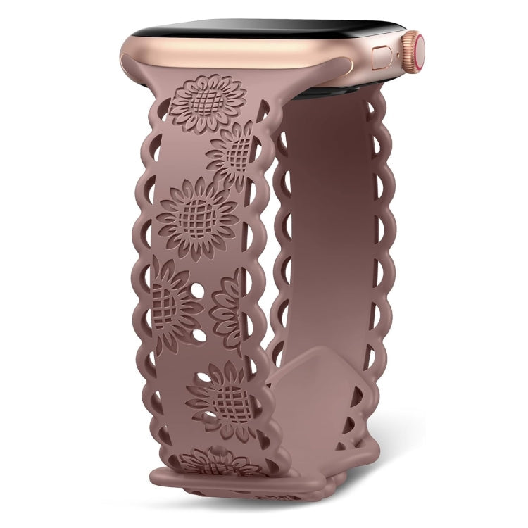 Lace Sunflower Embossed Silicone Watch Band, Series 2 My Store