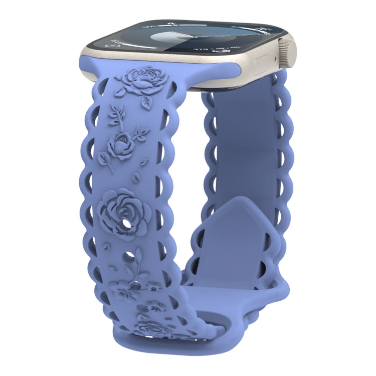 Lace 3D Rose Embossed Silicone Watch Band, Series 2 My Store