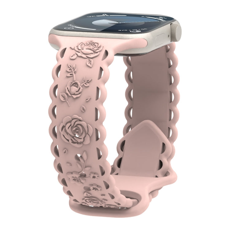 Lace 3D Rose Embossed Silicone Watch Band, Series 2 My Store