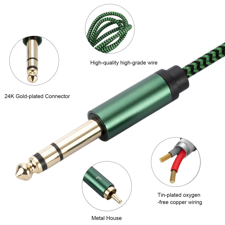 6.35mm Male to Dual RCA Female Audio Adapter Cable-Reluova