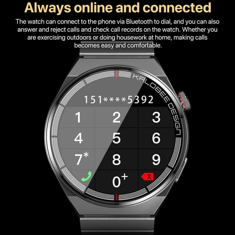 1.3 inch Leather Band IP68 Waterproof Smart Watch Support Bluetooth Call