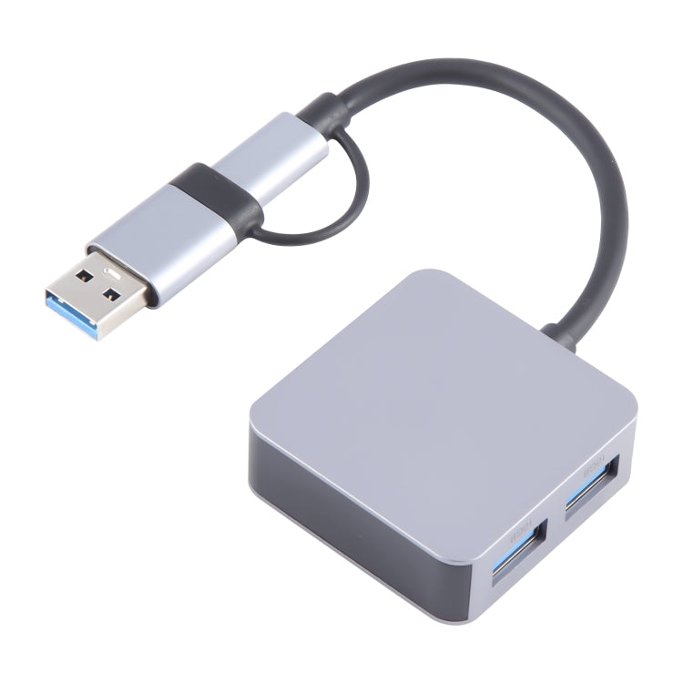 BYL-2320A 4 in 2 USB + USB-C / Type-C to USB + USB-C / Type-C 4 Port HUB Adapter My Store