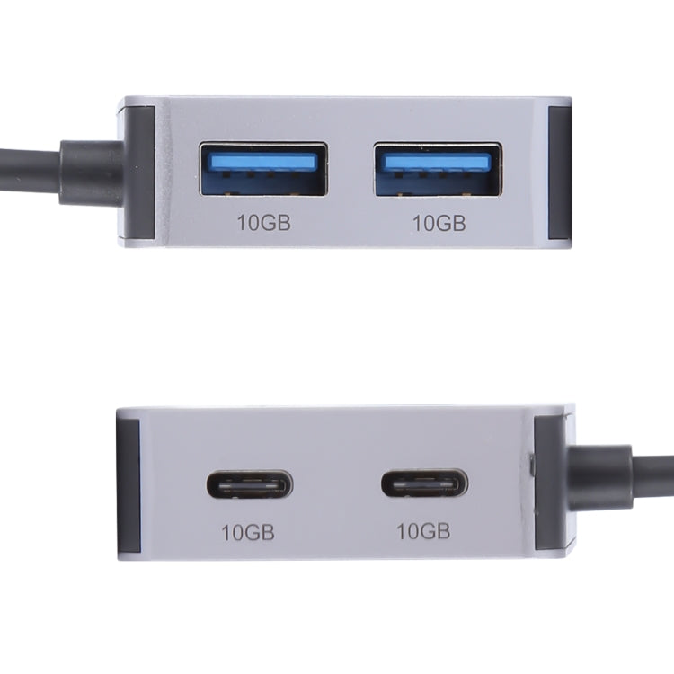 BYL-2320A 4 in 2 USB + USB-C / Type-C to USB + USB-C / Type-C 4 Port HUB Adapter My Store