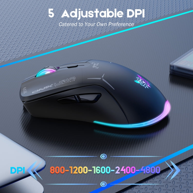 ONIKUMA CW917 RGB 4800DPI Dual Mode Wired + 2.4GHz Wireless Mouse My Store