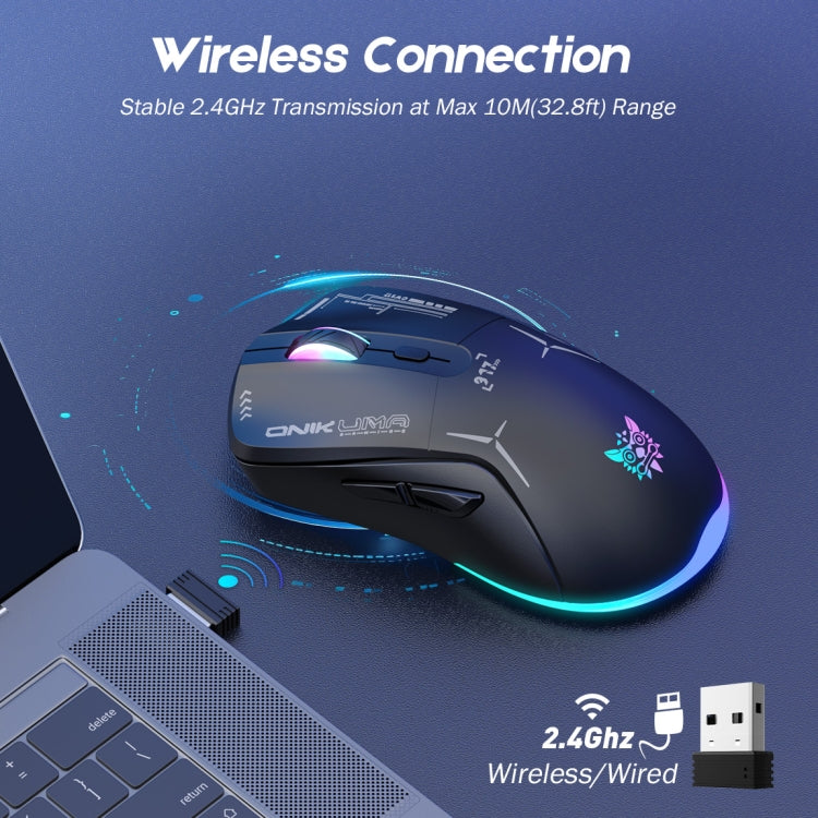 ONIKUMA CW917 RGB 4800DPI Dual Mode Wired + 2.4GHz Wireless Mouse My Store