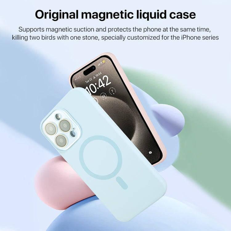 Liquid Silicone MagSafe Full Coverage Phone Case with Lens Film, Series 1