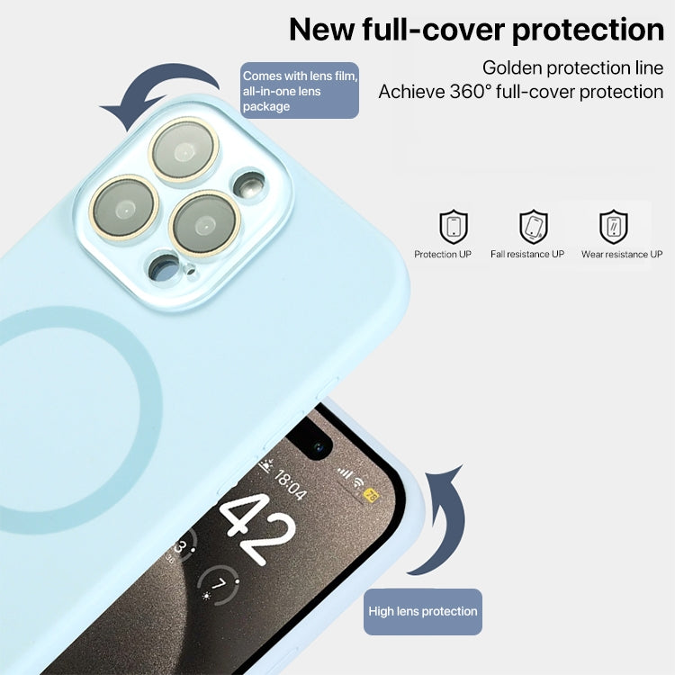 Liquid Silicone MagSafe Full Coverage Phone Case with Lens Film, Series 2