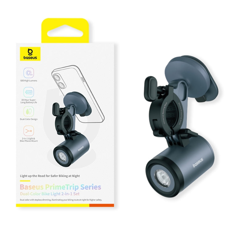 Baseus PrimeTrip Series 2 in 1 Set Dual Color Bike Light Bicycle Phone Holder Reluova