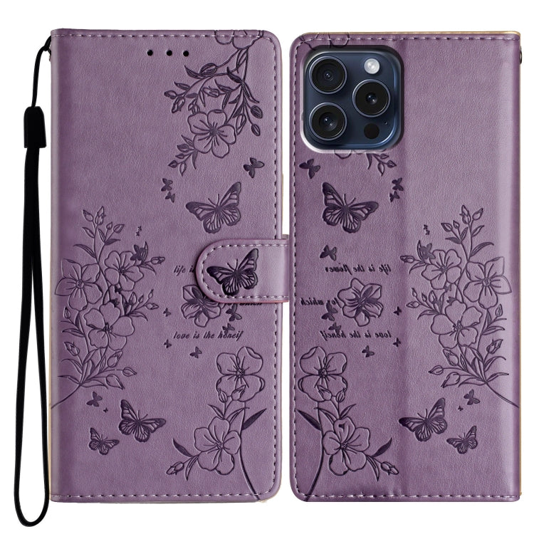 Butterflies and Flowers Leather Phone Case, Series 3