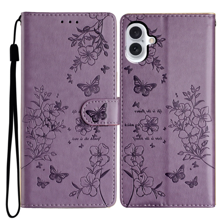 Butterflies and Flowers Leather Phone Case, Series 4