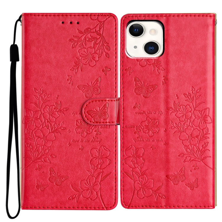 Butterflies and Flowers Leather Phone Case, Series 5