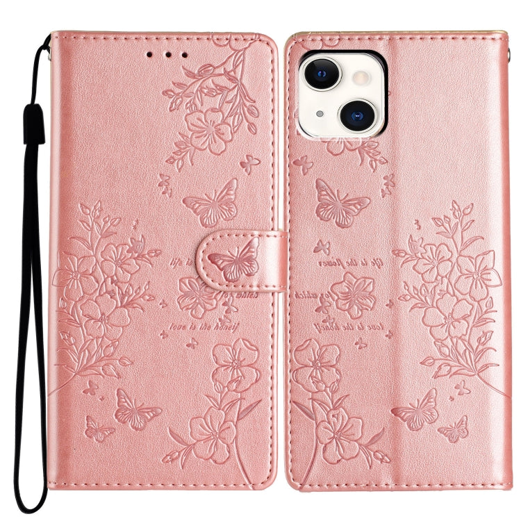 Butterflies and Flowers Leather Phone Case, Series 5