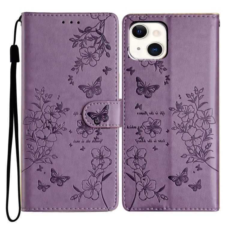 Butterflies and Flowers Leather Phone Case, Series 5