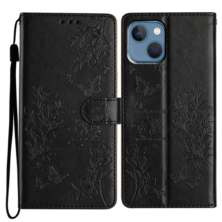 Butterflies and Flowers Leather Phone Case, Series 6