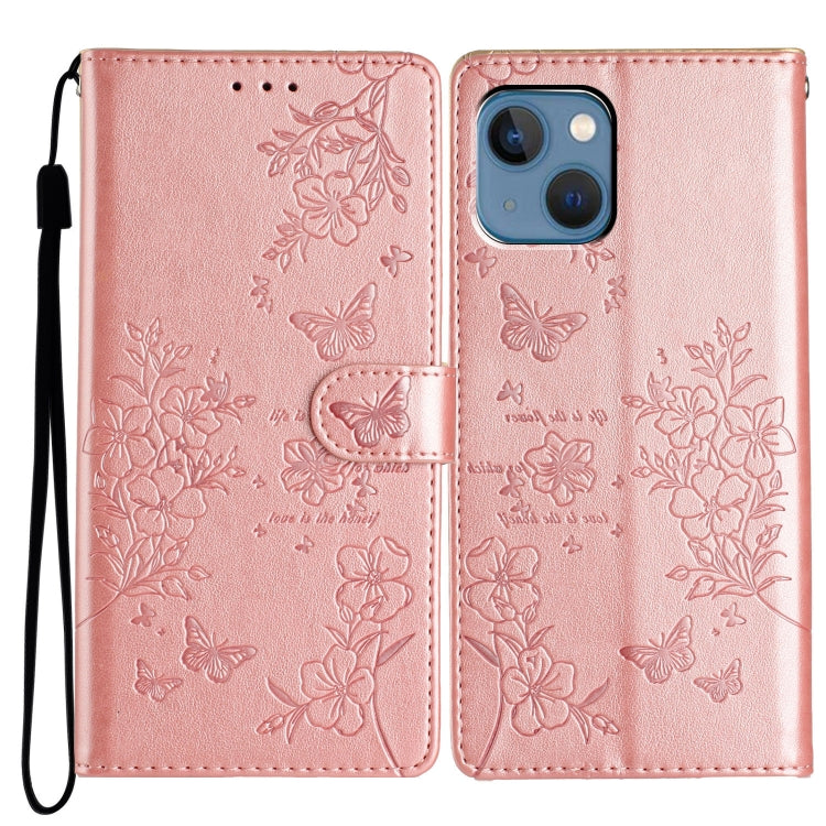 Butterflies and Flowers Leather Phone Case, Series 6