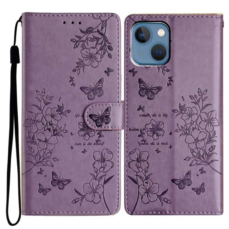 Butterflies and Flowers Leather Phone Case, Series 6