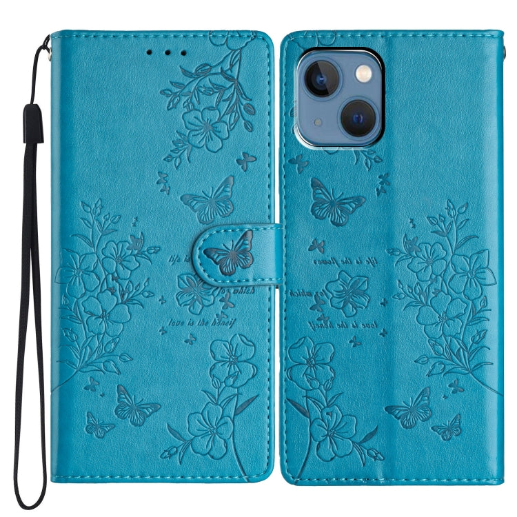 Butterflies and Flowers Leather Phone Case, Series 6