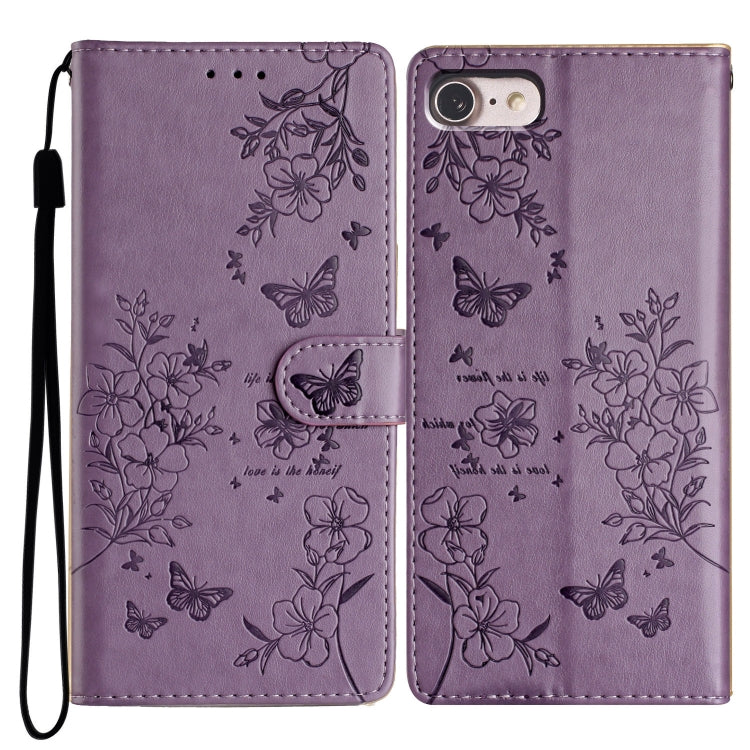 Butterflies and Flowers Leather Phone Case, Series 4