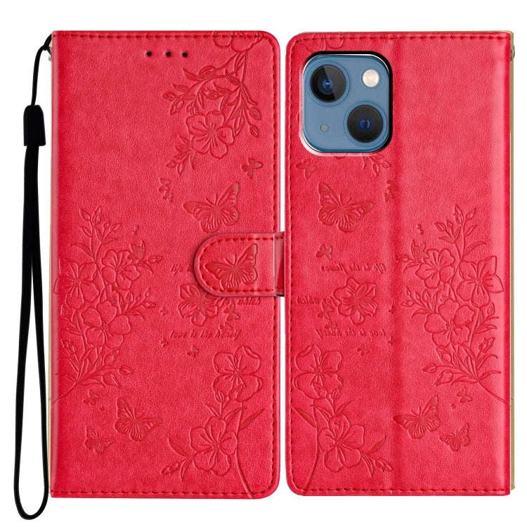 Butterflies and Flowers Leather Phone Case, Series 5