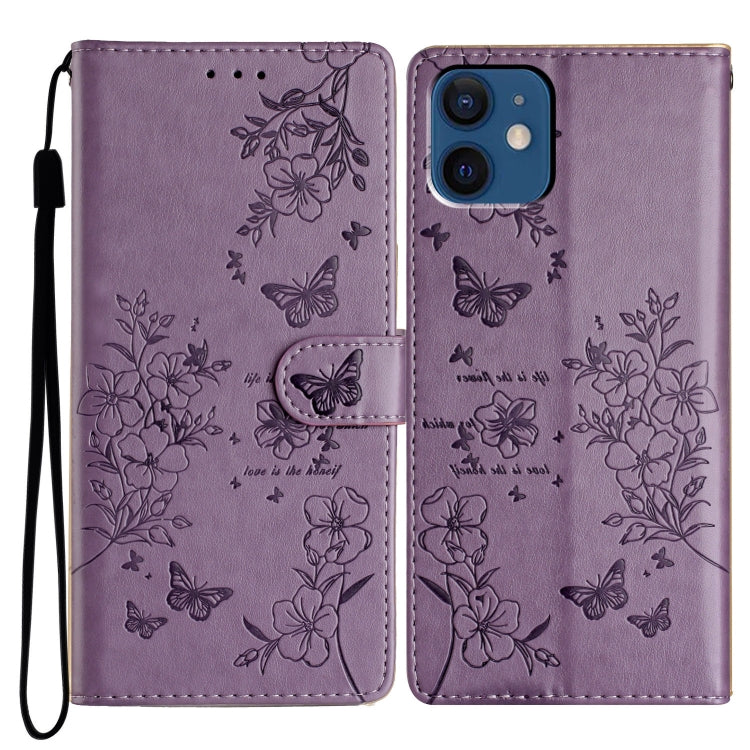 Butterflies and Flowers Leather Phone Case, Series 4